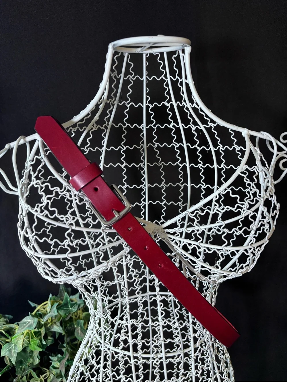Coach | Accessories | Coach Red Leather Belt Silver Buckle  display picture 3